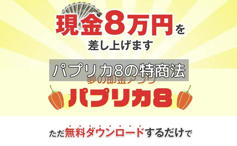 パプリカ8の特商法の画像